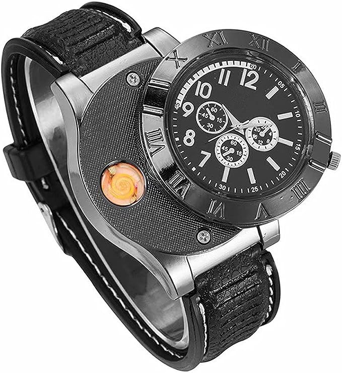 New Military USB Lighter Watch Men's - Sab Kharedo