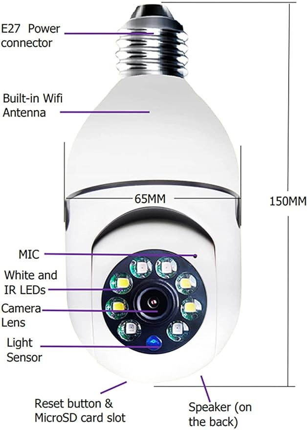 Security Camera with LED Lights - Sab Kharedo