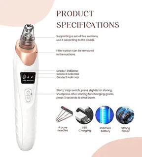 Electric Blackhead Remover Pore Vacuum Sucction machine - Sab Kharedo