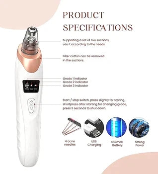 Electric Blackhead Remover Pore Vacuum Sucction machine - Sab Kharedo