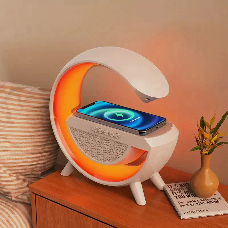 G-SHAPE LED WIRELESS CHARGING SPEAKER LAMP - Sab Kharedo