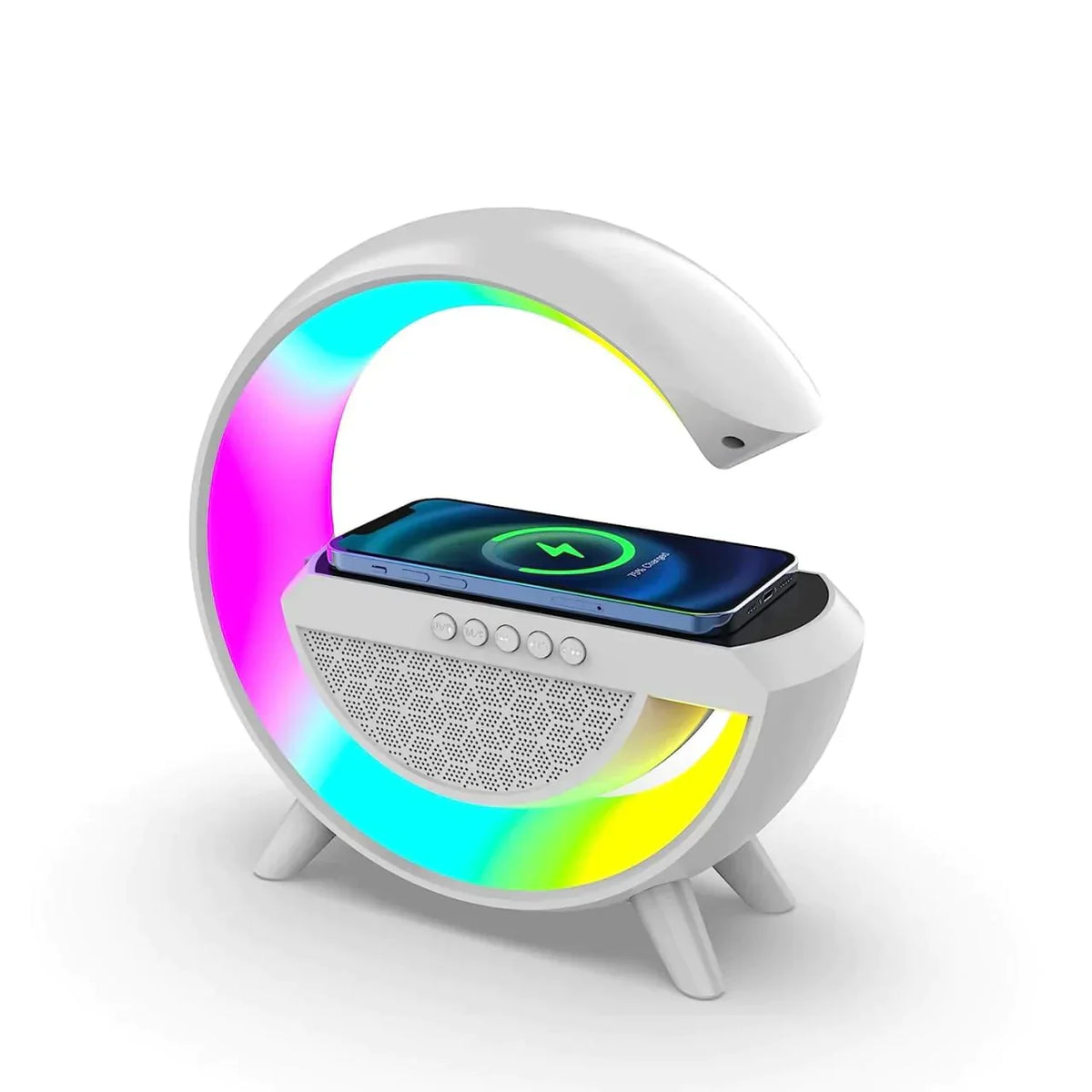 G-SHAPE LED WIRELESS CHARGING SPEAKER LAMP - Sab Kharedo