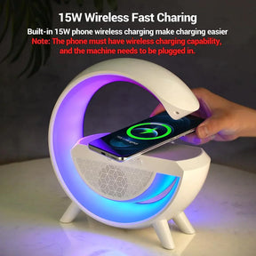 G-SHAPE LED WIRELESS CHARGING SPEAKER LAMP - Sab Kharedo